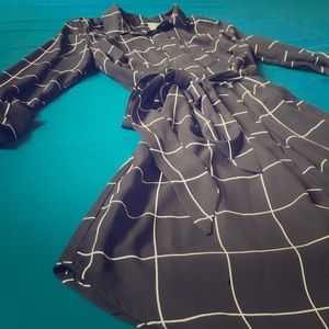 Black Formal Shirtwaist Dress from Charlotte Russe